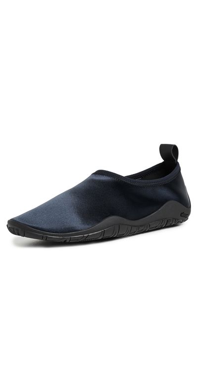Jil Sander Jil Sander Elbe Satin Slip On Flats Ink