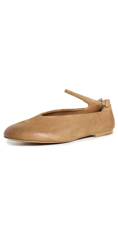 Jil Sander Jil Sander Elyss Ballerina Flats Walnut