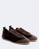 Jil Sander Jil Sander Etage suede-trimmed velvet sneakers - 1