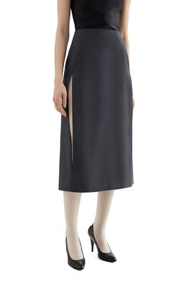 Jil Sander Jil Sander Fil-a-Fil Wool & Mohair Skirt