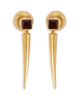 Jil Sander Jil Sander Garnet Spiked Drop Earrings - 1