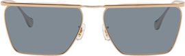 Jil Sander Jil Sander Gold Oliver Peoples 'Edition 2' Wireframe Sunglasses