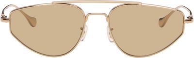 Jil Sander Jil Sander Gold Oliver Peoples 'Edition 5' Aviator Sunglasses