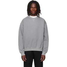 Jil Sander Jil Sander Gray Cotton Crew-Neck Sweatshirt