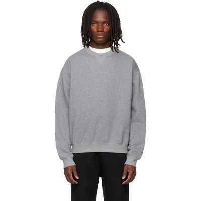 Jil Sander Jil Sander Gray Cotton Crew-Neck Sweatshirt