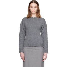 Jil Sander Jil Sander Gray Hourglass Wool Sweater