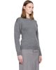 Jil Sander Jil Sander Gray Hourglass Wool Sweater - 2