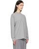 Jil Sander Jil Sander Gray Long Sleeve Crew Neck Boxy Fit T-shirt - 2