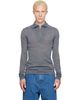 Jil Sander Jil Sander Gray LS Zip Polo - 1