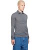 Jil Sander Jil Sander Gray LS Zip Polo - 2
