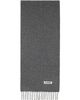 Jil Sander Jil Sander Gray Slim Wool Scarf - 1