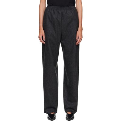 Jil Sander Jil Sander Gray Wool Flannel Trousers
