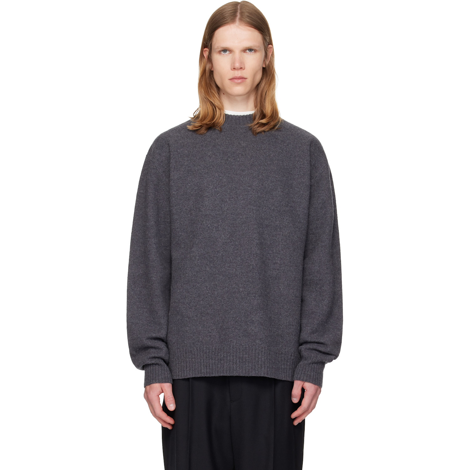 Jil Sander - Gray Wool Sweater