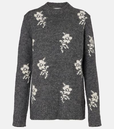 Jil Sander Jil Sander Intarsia alpaca and wool-blend sweater