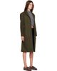 Jil Sander Jil Sander Khaki Loden Wool Coat - 2