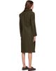 Jil Sander Jil Sander Khaki Loden Wool Coat - 3