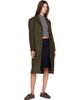 Jil Sander Jil Sander Khaki Loden Wool Coat - 4