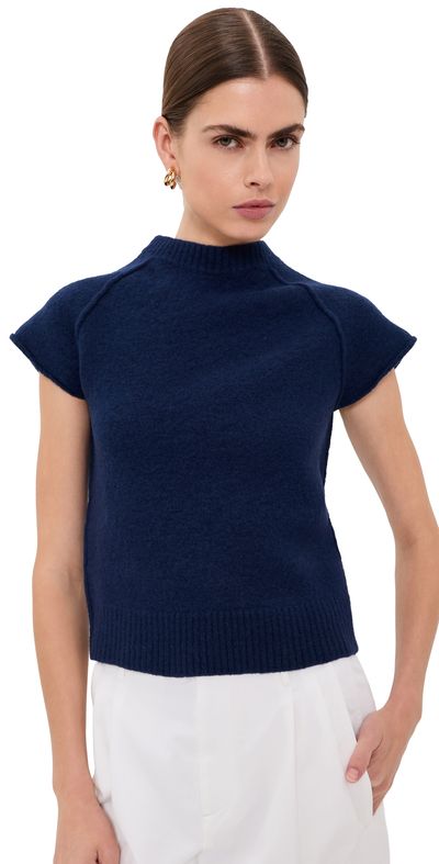 Jil Sander Jil Sander Kimono Sleeve Wool Top Nightfall