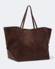 Jil Sander Jil Sander Linea Maxi suede tote bag - 5