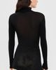 Jil Sander Jil Sander Long Sleeve Silk Top Black - 3