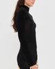 Jil Sander Jil Sander Long Sleeve Silk Top Black - 4