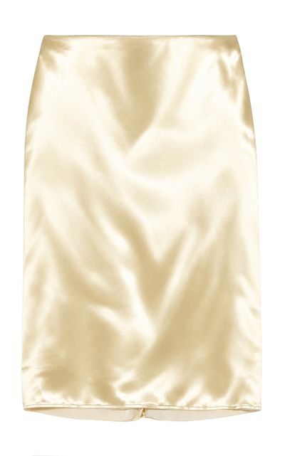 Jil Sander Jil Sander Lustrous Satin Midi Skirt