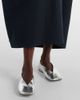 Jil Sander Jil Sander Metallic leather ballet flats - 4