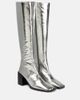 Jil Sander Jil Sander Metallic leather knee-high boots - 1