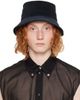 Jil Sander Jil Sander Navy Corduroy Bucket Hat - 1