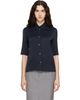 Jil Sander Jil Sander Navy Envers Satin Shirt - 1