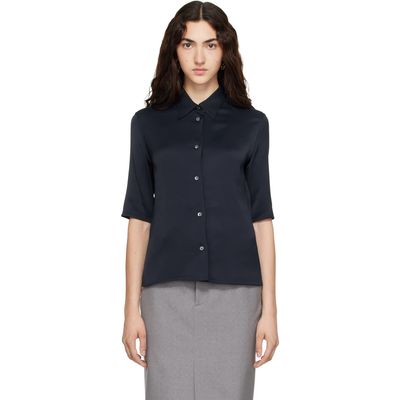 Jil Sander Jil Sander Navy Envers Satin Shirt