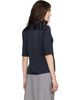 Jil Sander Jil Sander Navy Envers Satin Shirt - 3