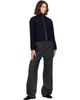 Jil Sander Jil Sander Navy High Neck Zip-Up Cropped Jacket - 4