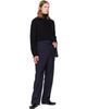 Jil Sander Jil Sander Navy Wool Poplin Trousers - 4