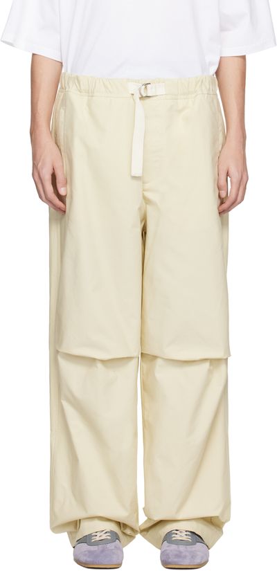 Jil Sander Jil Sander Off-White Cotton Trousers