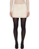 Jil Sander Jil Sander Off-White Layered Velvet Miniskirt - 1