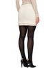 Jil Sander Jil Sander Off-White Layered Velvet Miniskirt - 3
