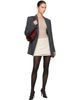 Jil Sander Jil Sander Off-White Layered Velvet Miniskirt - 4