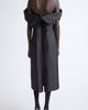 Jil Sander Jil Sander Off the Shoulder Corset Silk & Wool Dress - 2