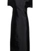 Jil Sander Jil Sander Off the Shoulder Corset Silk & Wool Dress - 5