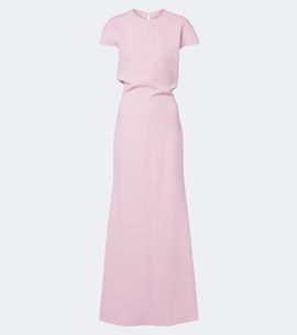 Jil Sander Jil Sander Open-back virgin wool gown