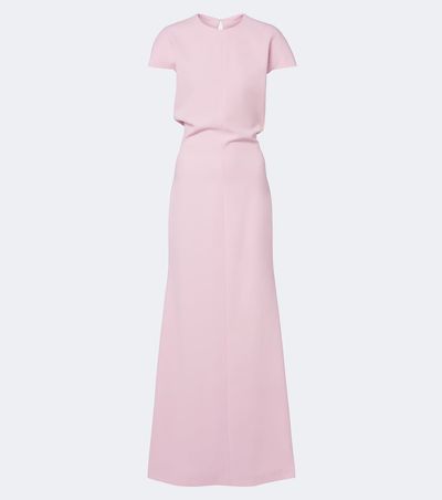 Jil Sander Jil Sander Open-back virgin wool gown