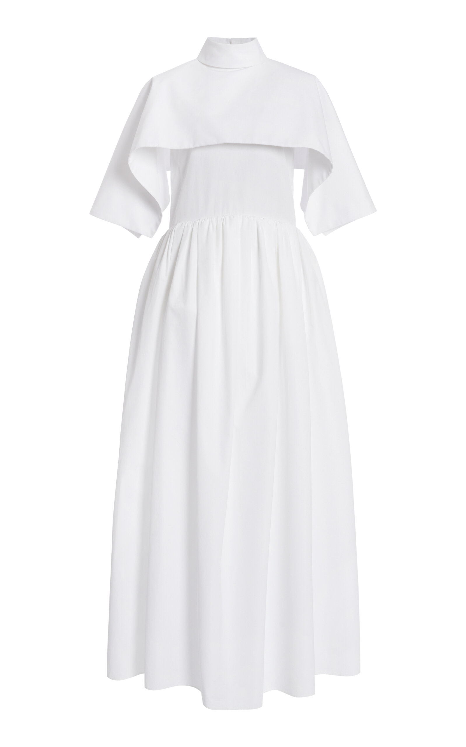 Jil Sander Jil Sander Organic Cotton Poplin Maxi Dress White EU 30