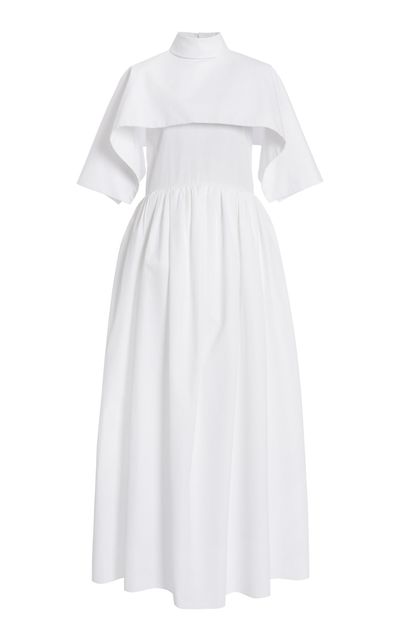 Jil Sander Jil Sander Organic Cotton Poplin Maxi Dress White EU 30