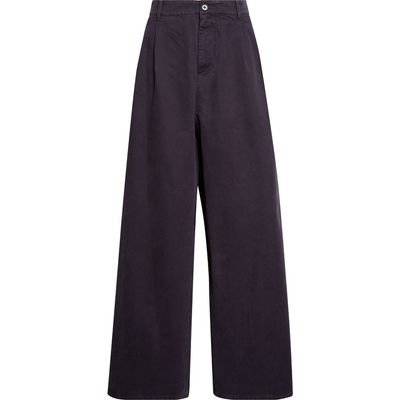 Jil Sander Jil Sander Pleated Cotton Drill Wide Leg Pants
