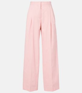 Jil Sander Jil Sander Pleated cotton twill wide-leg pants