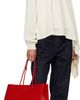 Jil Sander Jil Sander Red Tangle Shopping EW Tote - 4
