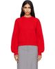 Jil Sander Jil Sander Red Wool Crew-Neck Sweater - 1