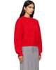 Jil Sander Jil Sander Red Wool Crew-Neck Sweater - 2