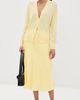 Jil Sander Jil Sander Satin Midi Skirt Pastel Yellow - 2